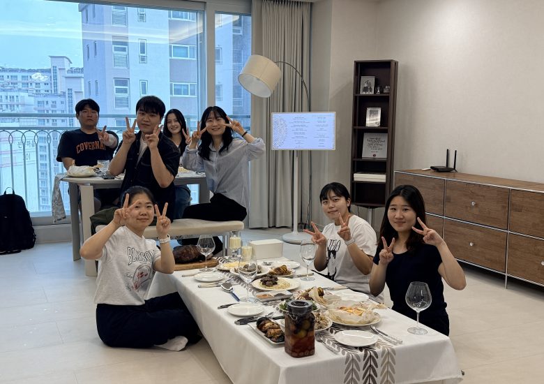 End-of-Semester party at pf.Kim's house